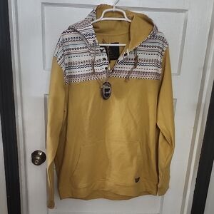 STS Ranchwear Yellow Pullover with Multicolor Trim